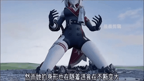 二次元女巨人变大