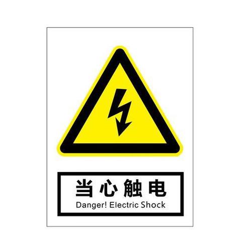 当心触电警示标志