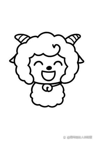 喜羊羊简笔画图片大全可爱图片