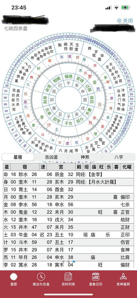八字命盘解析