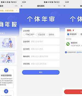 个体工商户微信年报