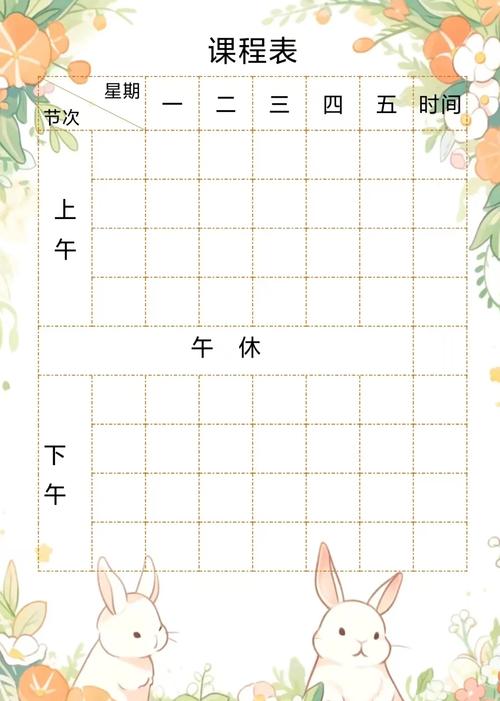 word课程表模板怎么添加
