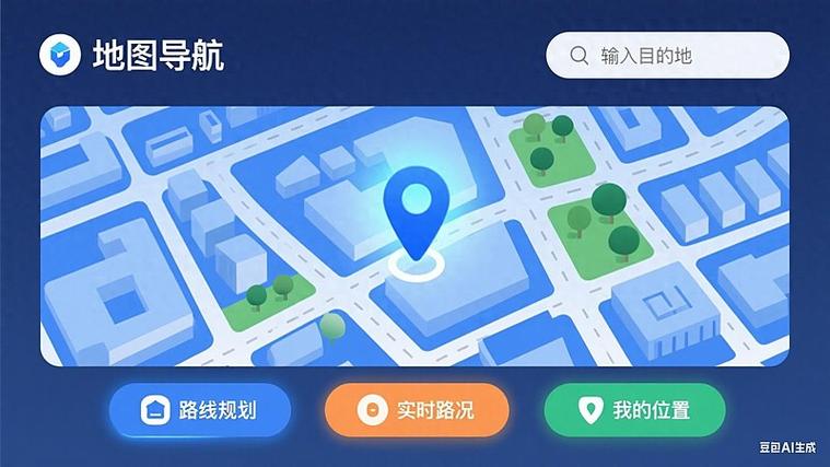 高德地图上有一个蓝色的闪电