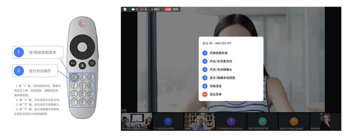 华为会议摄像头遥控器调试方法