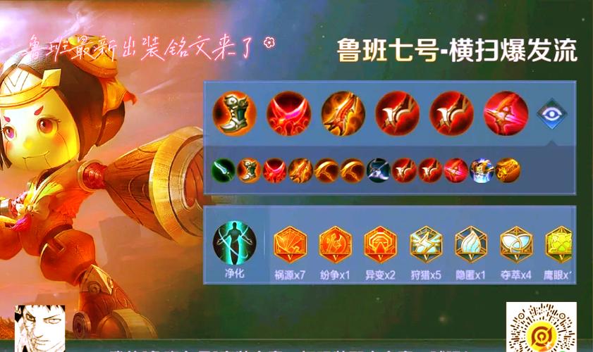 最强鲁班出装和铭文