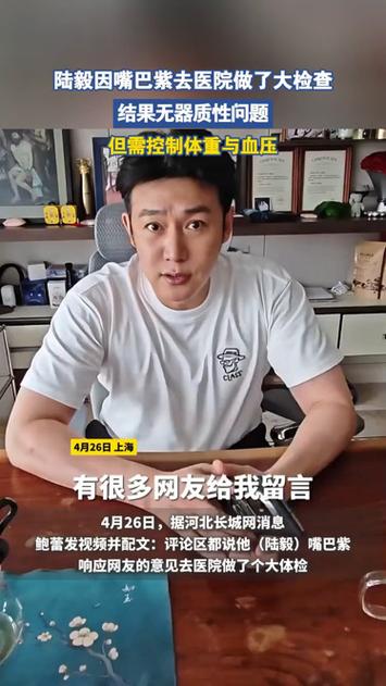 陆毅回应嘴唇发紫主动就医截图3