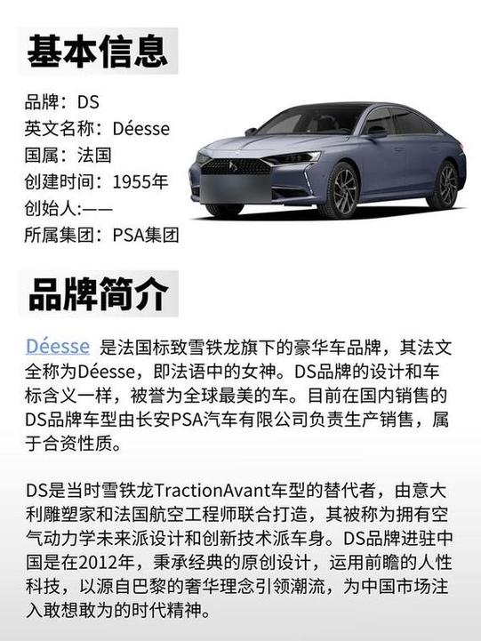 DS汽车是什么车