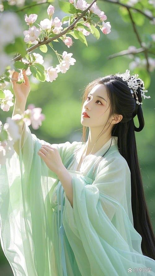 淡雅女子古风图片