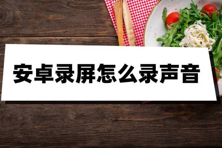 安卓手机如何内录声音