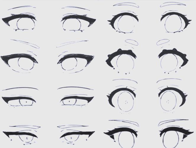 漫画眼睛100种画法女最简单