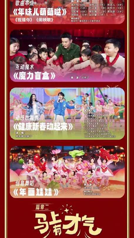福建少儿春晚节目单