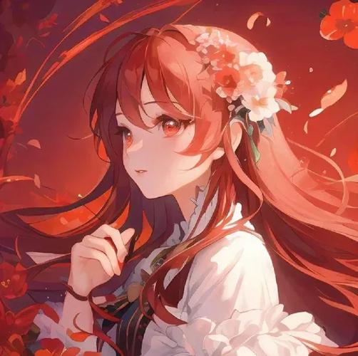 红头发的动漫少女