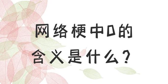 网络流行语1是什么意思