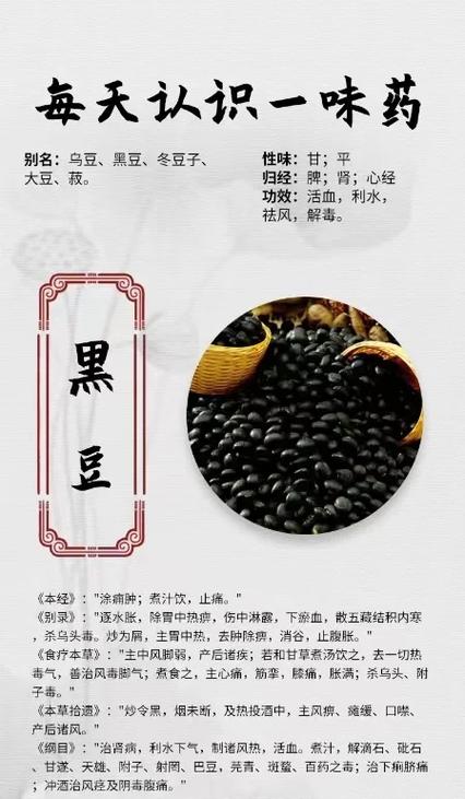 黑豆的功效与作用禁忌