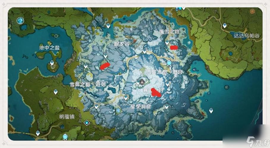 原神雪葬之都近郊解冻碎片位置