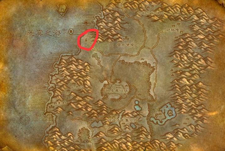 魔兽世界怀旧服萨瑟里斯海岸在哪