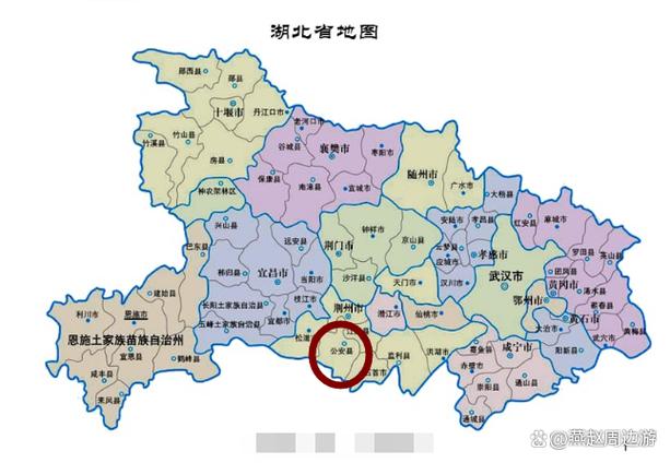 湖北省旅游景点分布图