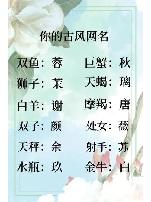 测试自己的专属网名