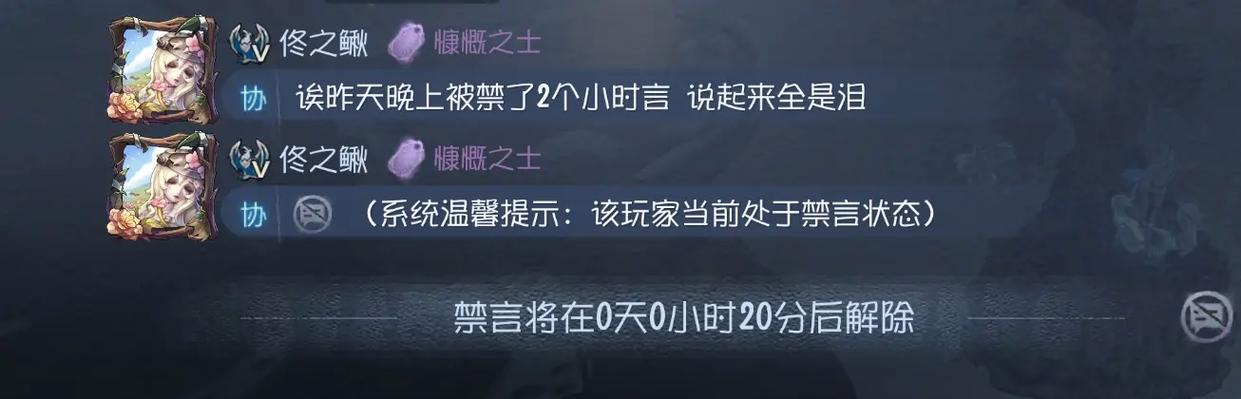 第五人格发消息别人看不到没禁言