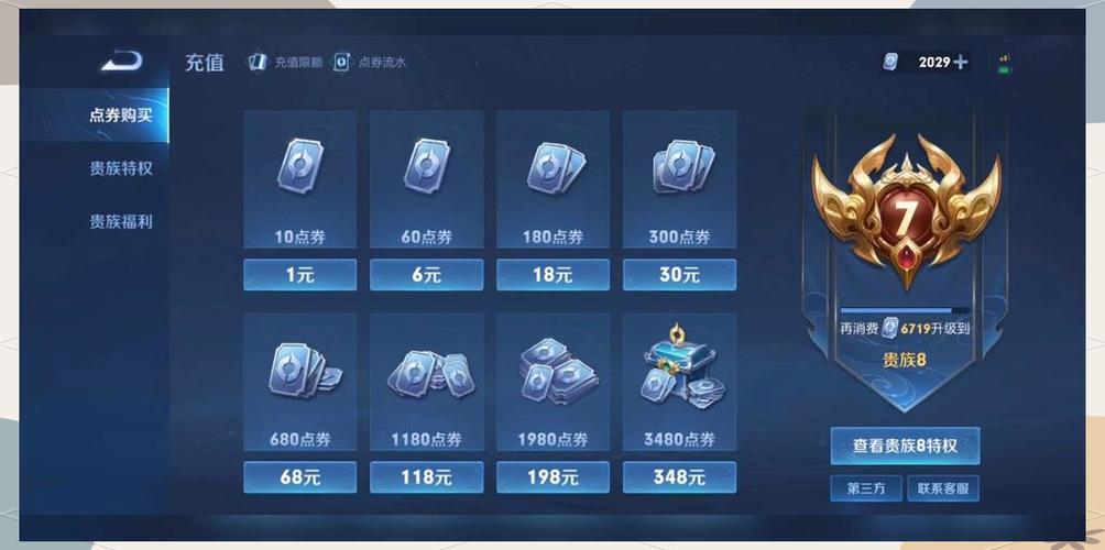 王者荣耀点券可以代充吗