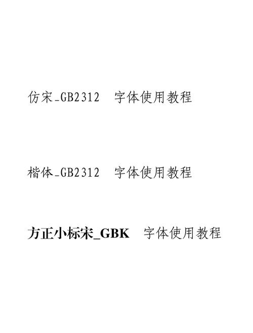 仿宋gb2312是什么字体