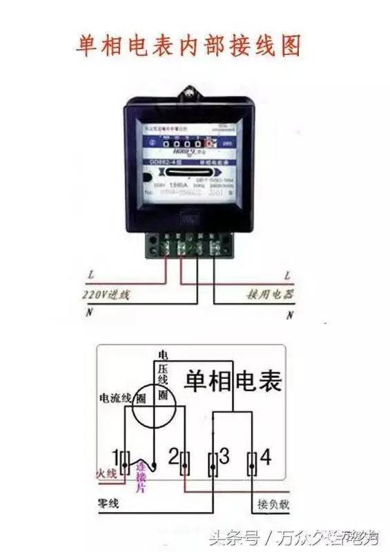 单相电表接线图