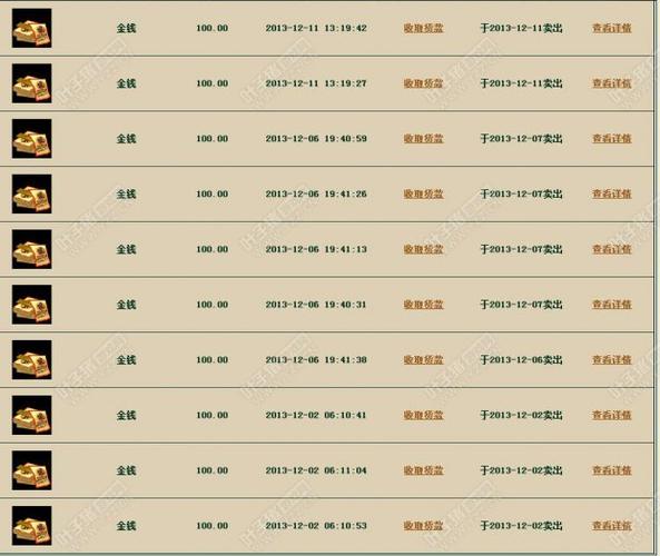 藏宝阁交易记录查询