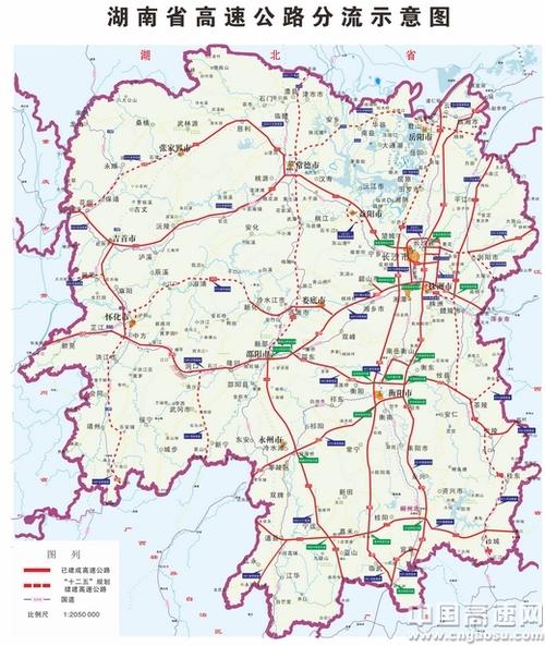 湖南交通线路图