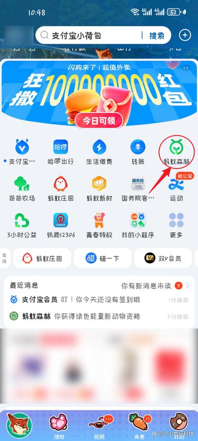 蚂蚁森林的弹幕能收回