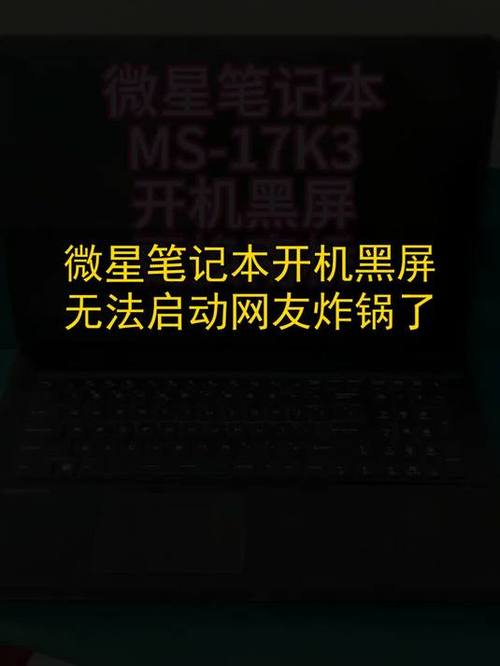微星笔记本开始黑屏无法进入