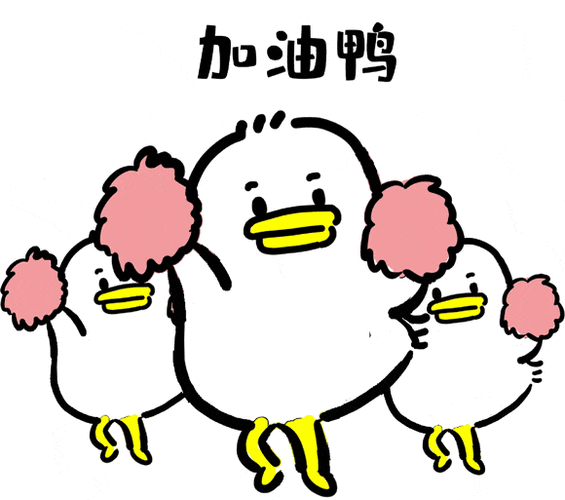 加油鸭的照片