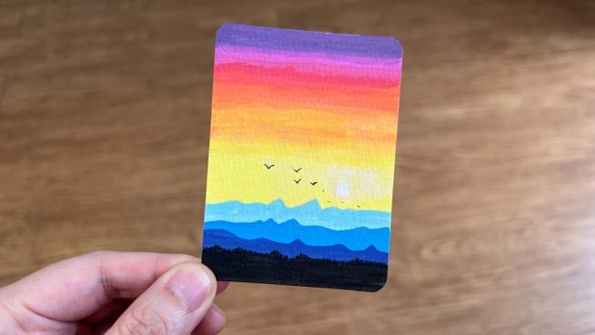 画一幅渐变色的画