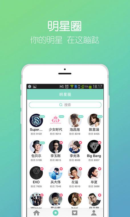 能加到明星的软件有哪些
