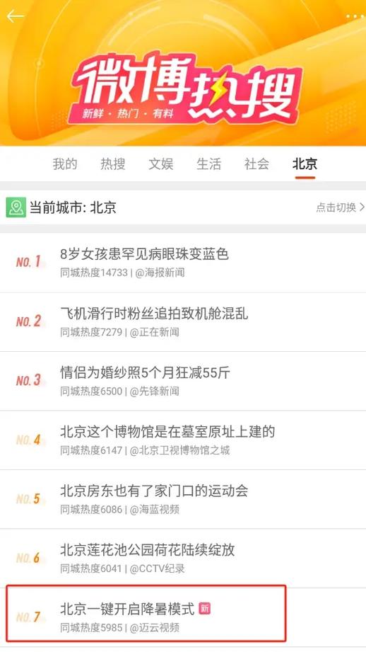 微博热搜榜首页