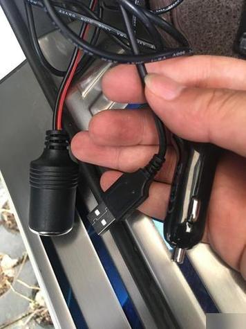 点烟器供电改USB供电