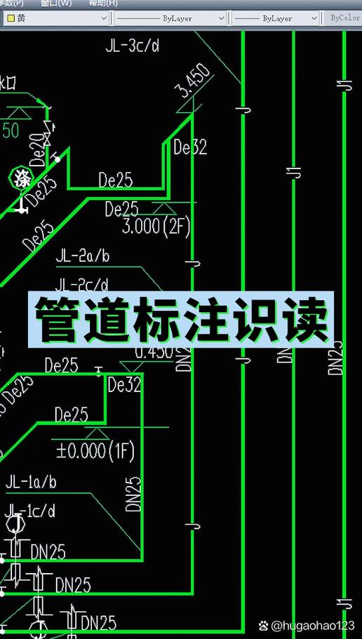 新手看管道图纸怎么看