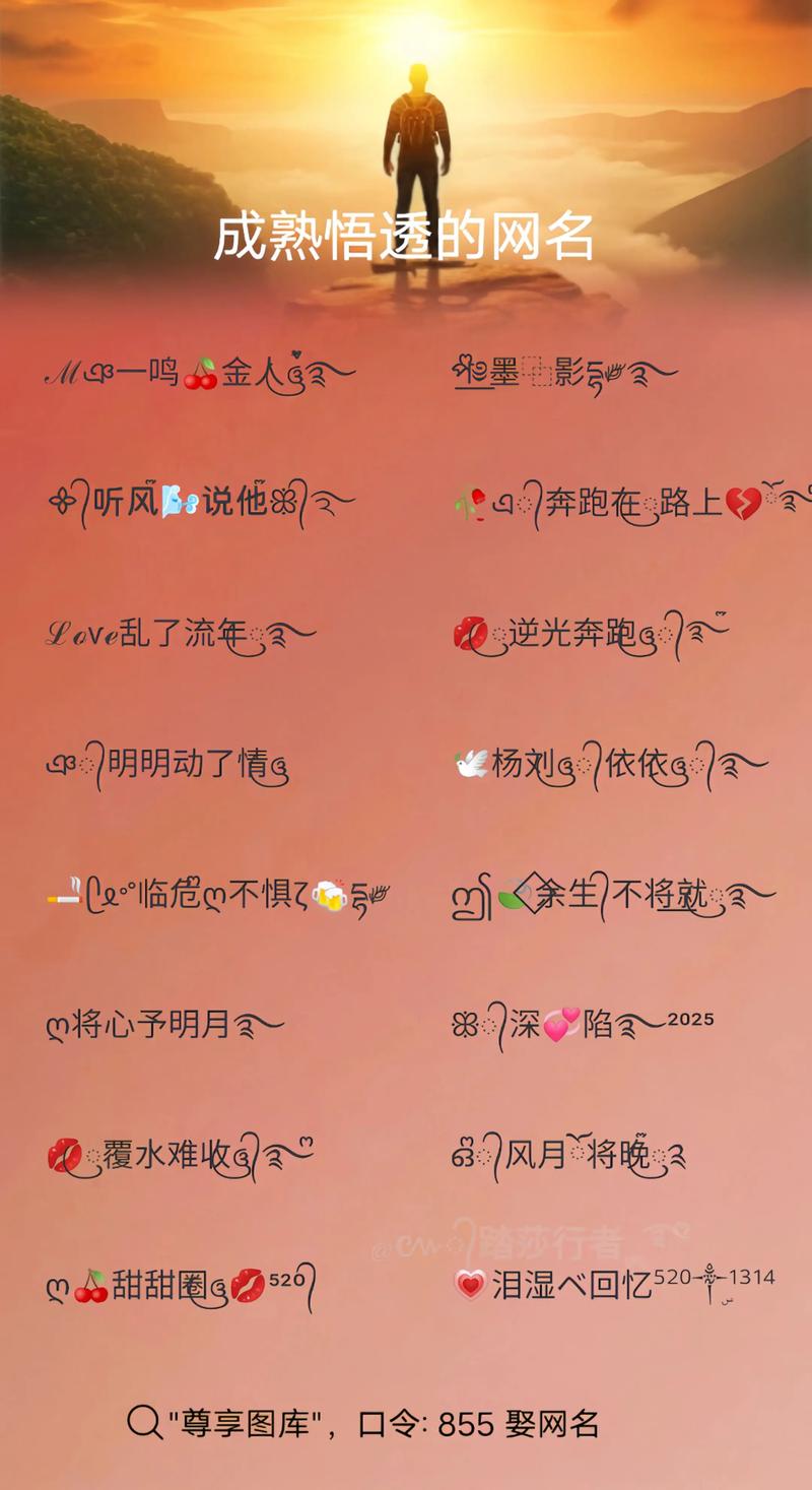 给我一个霸气的网名