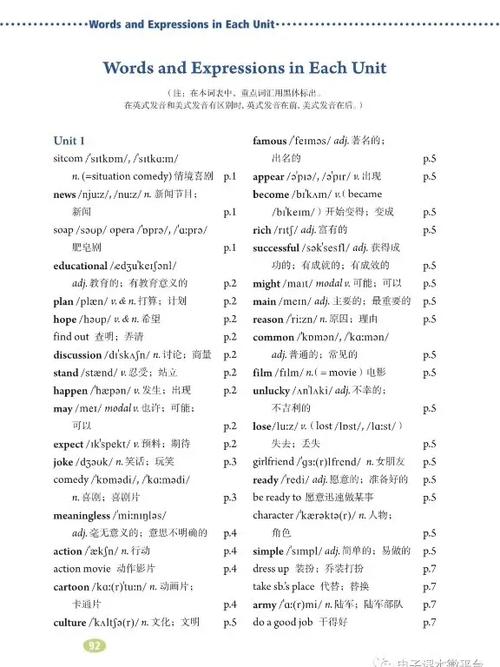 鲁教版七年级下册英语单词