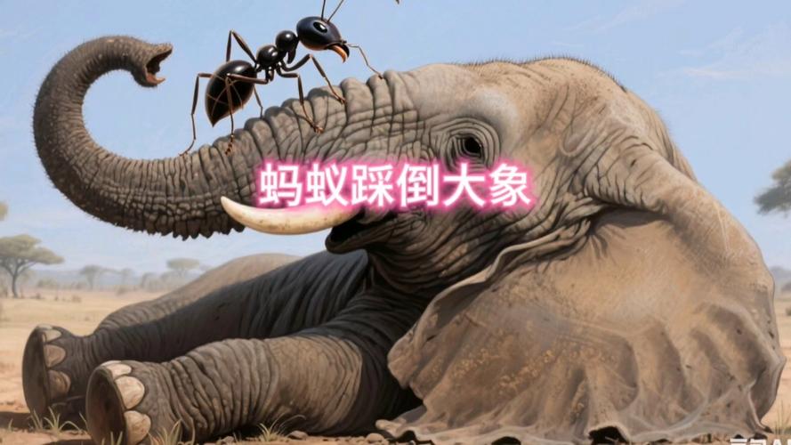 蚂蚁给大象一拳