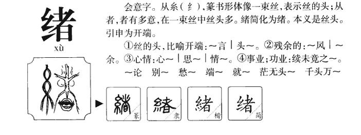 绪的意思和含义是什么