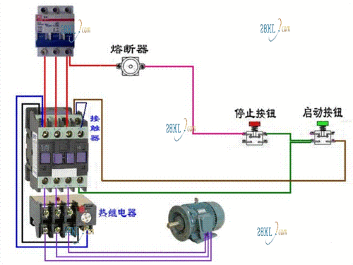 单相交流接触器接线图