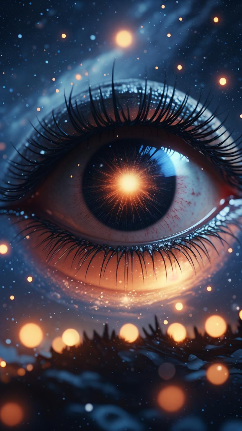 眼睛有星星一闪一闪的出现