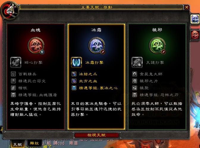 wow同盟种族天赋