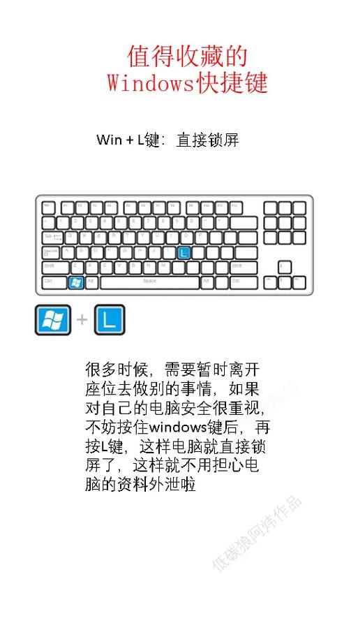华硕笔记本怎么锁屏快捷键