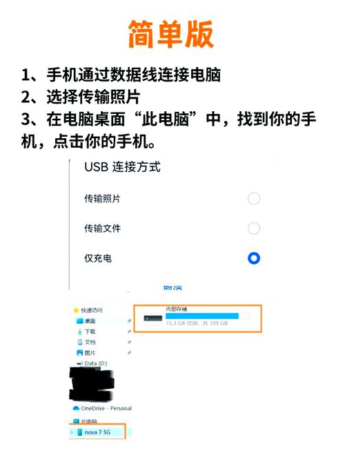 电脑往华为手机传照片