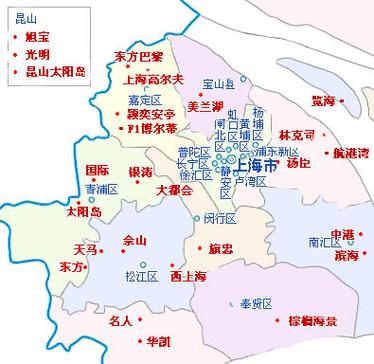 上海政区图高清版大图
