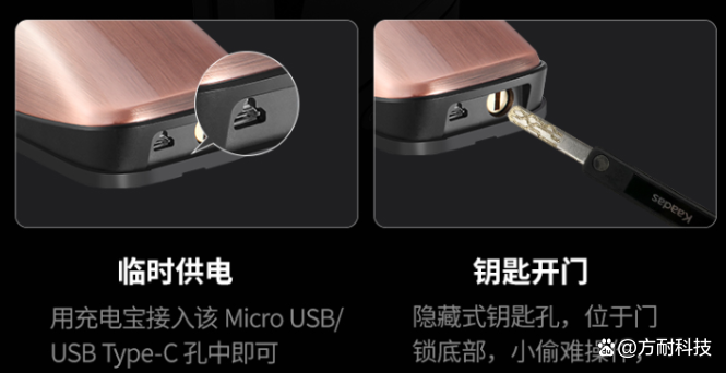 密码锁找不到钥匙孔