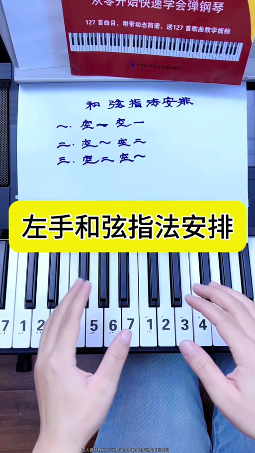 电子琴1234567指法图