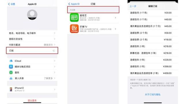 苹果手机扣费怎么查询