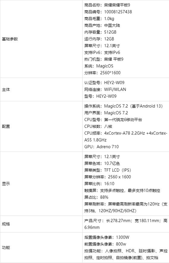 荣耀9屏幕参数